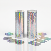 Rollo de Película Láser de Laminación Térmica BOPP Holográfica Arcoíris, Ecológica, Personalizada, Lisa, para Embalaje e Impresión, Venta al Por Mayor de Fábrica