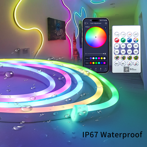 1M 3M 5M USB APP BTリモコンネオン<span class=keywords><strong>LED</strong></span>ストリップ屋外防水フレキシブルスマートソフトPVC RGBICネオン<span class=keywords><strong>LED</strong></span>ライトテープセット - Product Image 2