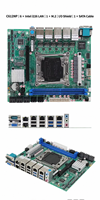 Carte mère NAS C612, 10 SATA, 6 ports, 2 ports 5GbE, LGA2011, 3 processeurs Xeon E5 V3 V4, ECC DDR4, serveur de stockage réseau