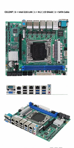 Placa Base C612 NAS, 10 SATA, 6 Puertos, 2 Puntos, 5GbE, LGA2011, 3 Xeon E5 V3 V4, ECC, DDR4, Placa de Servidor de Almacenamiento en Red - Product Image 4