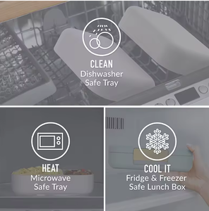 กล่องข้าวเบนโตะสำหรับเด็ก 1200 มล. กล่องข้าวเบนโตะสำหรับเด็ก กล่องข้าวสำหรับเด็กวัยหัดเดินพร้อมช้อนส้อมสำหรับกลับไปโรงเรียน - Product Image 5