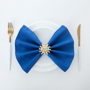 Serviettes en coton jetables épaissies et pliables pour hôtels et restaurants, blanches et vertes, pour mariages et événements - Product Image 5