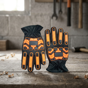 Guantes de Seguridad de PU con Reducción de Impactos, Dedos con Textura de Microdiamantes en Relieve, Resistentes a la Abrasión, Puño Reforzado, Nivel de Protección Contra Impactos 2 - Product Image 3