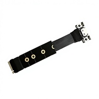 Adaptador NVME a 8611 PCIe40 X4 Gen4, Base Gráfica Externa, Cable de Extensión M2 a Oculink, Conexión de Placa Base Plateada