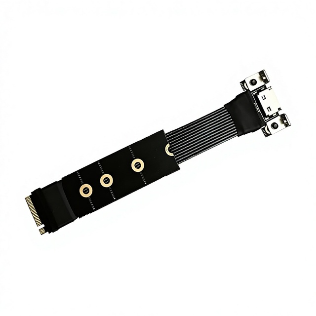 NVME to 8611 Adapter PCIe40 X4 Gen4 External Graphics Dock M2 to Oculink Extension Cable Silver-Plated Motherboard Connection