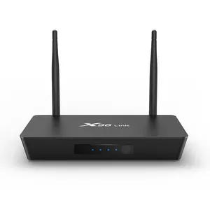 TV Box With WIFI Router ,Amlogic S905w 4K OTT Box 2G16G X96 link With LAN Por WAN Port Support MIMO IPV6 IPV4 IPTV Set top Box