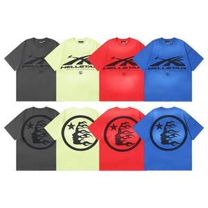 T-shirt pour homme de qualité supérieure, en coton 100%, à manches courtes, tricoté, décontracté, imprimé vintage Hell Star, vêtements d'été, 1:1 - Product Image 5