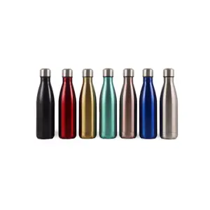 2024 New 1000ml Custom Cup Shaped Stainless Steel Vacuum Flask Thermal Insulated Water Bottle 1000 Ml Cola Bottle