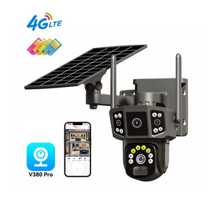 Wireless Solar Outdoor Security <strong>Camera</strong> <strong>System</strong> 4g 3g CCTV Including TF Memory Card PTZ Rotation - Product Image 1