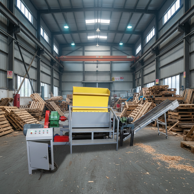 Wood Crusher Mill Pallet Crushing Wood