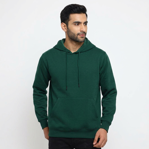 Best Selling Men's Winter Hoodie 100% Cotton Half Zip Velour Relaxed Fit Customizable Wholesale - Product Image 1