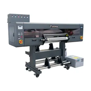 2023 new design Yinstar 60cm UV printet flatbed inkjet flatbed printer roll to roll 60cm film sticker printer machine
