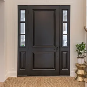 Beste Holztür Design Eingangstüren mit Seiten lichtern Massivholz Mahagoni Eingangstür
