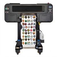 Impresora UV de Alta Velocidad TPU Tamaño A3 con 2 Cabezales I1600, Impresora de Película TPU en Rollo, Impresora UV de Etiquetas Estereoscópicas 3D para Prendas