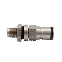 Borne de raccordement Ball Lock pour brassage domestique avec postes de gaz ou de liquide de 1/4 pouce pour remplacement de fût Cornelius de bière artisanale