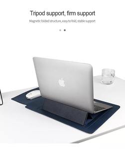 ซองใส่แล็ปท็อปกันน้ำขนาด 13 14 <span class=keywords><strong>15</strong></span> 16 <span class=keywords><strong>นิ้ว</strong></span> ทำจากหนัง PU พร้อมฟังก์ชั่นขาตั้ง สำหรับ MacBook HP DELL <span class=keywords><strong>ACER</strong></span> - Product Image 2