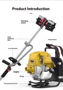 Desbrozadora Profesional de Aluminio de 52cc y 4 Tiempos con Mochila, Recortadora de Césped Multifuncional con Cultivador - Product Image 2