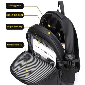 Lightweight Oxford Waterproof Cross-Border Fashion Student Business Travel <b>Bag</b> Men's Lady's for School - Product Image 3