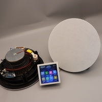 Duvara Monte Edilebilir Amfi, Android 10.0 ve Sesli Kontrol Destekli, 4 inç Dokunmatik Ekranlı Ev Sinema Sistemi Stereo Ses Duvar Amfisi, Uzaktan Müzik Kontrolü