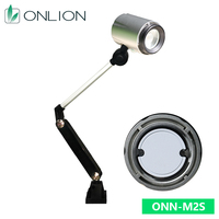 Lumière industrielle ONN-M2S, haute luminosité 800lm, angle de faisceau 30°, 24V/220V, LED étanche en aluminium, blanc froid, multicolore