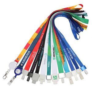 Wholesale Custom Sublimation Printed Factory Cheap Personalized Heat Transfer Printing <b>Polyester</b> <b>Lanyards</b> Folk Art Style - Product Image 1
