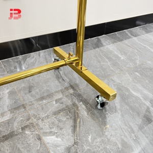 Kim Loại May Rack hiển thị quần áo vàng hiển thị đứng cho cửa hàng - Product Image 6
