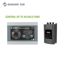 Ventilateur de plafond industriel DAWANG FAN W10 de 3 m de haut, 220 V, 5 pièces, en alliage d'aluminium, ventilateur de ventilation PMSM, grand ventilateur commercial HVLS