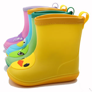 Bébé filles garçons <span class=keywords><strong>pas</strong></span> <span class=keywords><strong>cher</strong></span> pvc demi chaussures à la cheville bottes pour enfants - Product Image 1