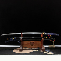 Couteau de samouraï Longquan T10 entièrement trempé, type épée, type poignard, type couteau de combat 'Ghost Slashing', artisanat, collection de meubles, décoration