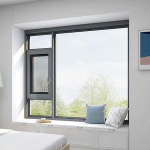 Fenêtre à battant moderne en aluminium à rupture de pont thermique, résistante aux ouragans, insonorisée, triple vitrage, ouverture vers l'extérieur, pour <span class=keywords><strong>la</strong></span> nouvelle génération - Product Image 3