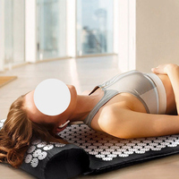Huayi tapis de Yoga écologique tapis de Massage tapis d'acupression pantoufle de Massage acupression bio Shakti tapis d'acupuncture et ensemble d'oreillers