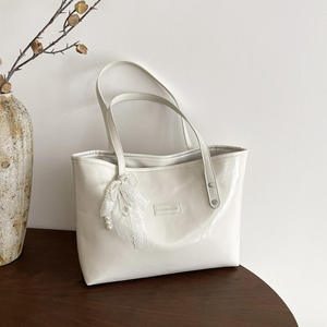 Bolso de Hombro Elegante 2025, Color Sólido, Simple, para Mujer, Bolsos Tote, Bolsos Cruzados de Cuero PU, Bolsos de Diseñador - Product Image 4