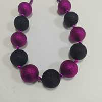 Schwarz und Lila Jumbo Riesen perlen Neujahr Karneval Glitter Pulver Bling bling Flash ing Mardi Gras Neues Design
