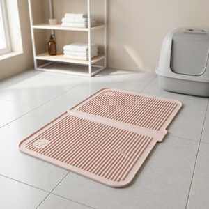 2025 Custom Logo Eco-Friendly Sand Food Mat Large Size 40x60 Washable <b>Cat</b> Toilet Front <b>Litter</b> Plastic Rubber Ata Home - Product Image 3