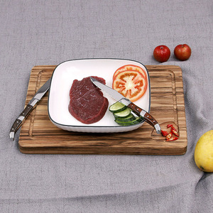 Set de couteaux à steak et fourchette <span class=keywords><strong>Laguiole</strong></span> en inox <span class=keywords><strong>couteau</strong></span> de <span class=keywords><strong>cuisine</strong></span> accessoires de <span class=keywords><strong>cuisine</strong></span> avec manche en bois - Product Image 3