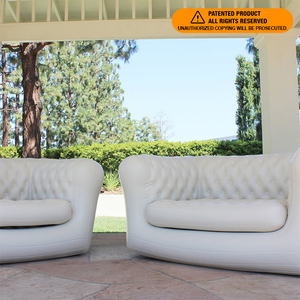 Luxury Double Person <strong>Inflatable</strong> Lounge Chair PVC Outdoor Foldable Chesterfield <strong>Inflatable</strong> <strong>Sofa</strong> - Product Image 3