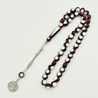 Perles de prière musulmanes, bracelets de pèlerinage, perles de tennis de table 10mm, 45 pièces, perles de louange Imam, Misbahah, Tabitha islamique, chapelet