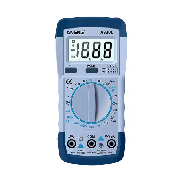High Quality Professional Color Digital Display Multimeter and DIY Electronic test 6-in-1 Multimeter