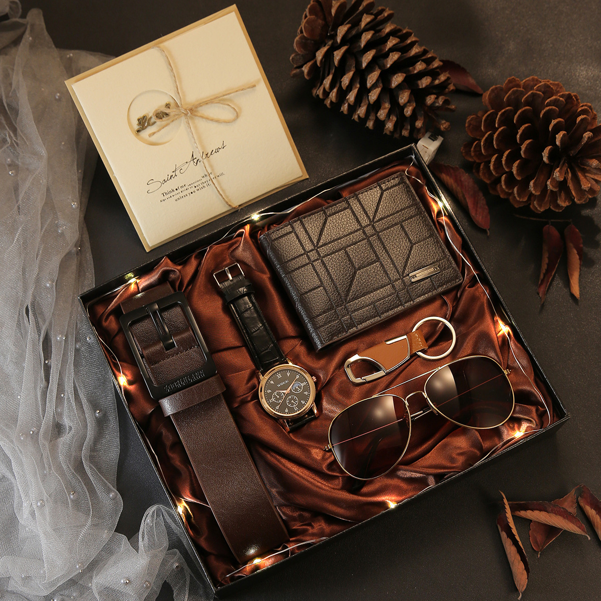 (watch+wallet+keychain+Sunglasses+Belt)
