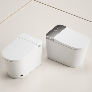 Productos sanitarios de baño totalmente automáticos, inodoro inteligente antisalpicaduras de secado al aire <span class=keywords><strong>caliente</strong></span> alargado - Product Image 1