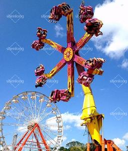 Shenlong Emocionante parque de atracciones al aire libre Paseos Juegos de Carnaval Spinning Hot Wheels Power Surge Ride 24 personas 175kw Durable - Product Image 1