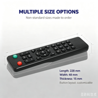 Télécommande infrarouge à code fixe KEYUAN TY-29A avec conception anti-choc, 4 boutons, portée de 20 m, pile AAA