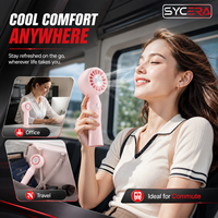 Ventilateur portable rechargeable USB 2000 mAh, ultra-léger 99 g, rafraîchisseur d'air de poche pour voyage, bureau, extérieur, OEM