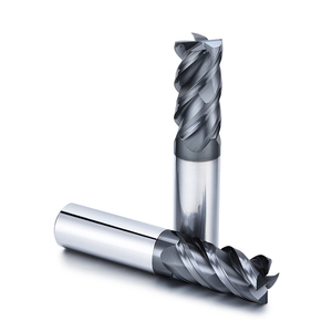 Zhy High Precision Stainless Steel Working EndMill <strong>Black</strong> Coated 4 Flute CNC Carbide Aluminum <strong>End</strong> <strong>Mill</strong> - Product Image 1