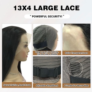 FH Wholesale Long Straight Double Drawn <b>Wig</b> Cabelos Human Hair <b>Wigs</b> 13x4 Lace Frontal Raw Vietnamese Hair <b>Wigs</b> Natural Hair - Product Image 4