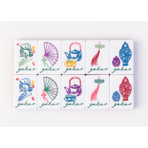 Vente en gros usine : Ensemble de tuiles de Mahjong classique Miss, 160 tuiles en jade malachite avec motifs dessinés à la main, Mahjong américain de luxe personnalisé pour cadeau - Product Image 2