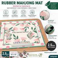 Tous types de personnalisations, housse de table de mahjong pliable en caoutchouc silencieux, lavable, portable, tapis carré pour jeux de société, tuiles, dominos