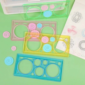 ไม้บรรทัดเรขาคณิตสําหรับนักเรียน<span class=keywords><strong>คณิตศาสตร์</strong></span><span class=keywords><strong>วาด</strong></span>เครื่องมือการเขียนการเรียนรู้ภาพ<span class=keywords><strong>วาด</strong></span>เด็กปริศนาของเล่น Spirograph Art เครื่องมือ - Product Image 4