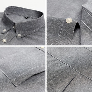 <span class=keywords><strong>Camicia</strong></span> da Uomo Personalizzabile in Tessuto <span class=keywords><strong>Oxford</strong></span> con Perline, Maniche Lunghe, Vestibilità <span class=keywords><strong>Slim</strong></span>, Comoda, Casual, Traspirante, Invernale, Servizio OEM, Logo Personalizzato - Product Image 2