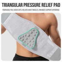 Ceinture de soutien lombaire et sacrale ajustable en polyester et coton, légère, pour soulager les douleurs du bas du dos lors de la musculation